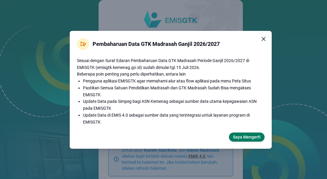 Pembaruan EMIS GTK Dimulai! Kesalahan di Tahap Awal Bisa Berdampak pada TPG dan Administrasi Guru